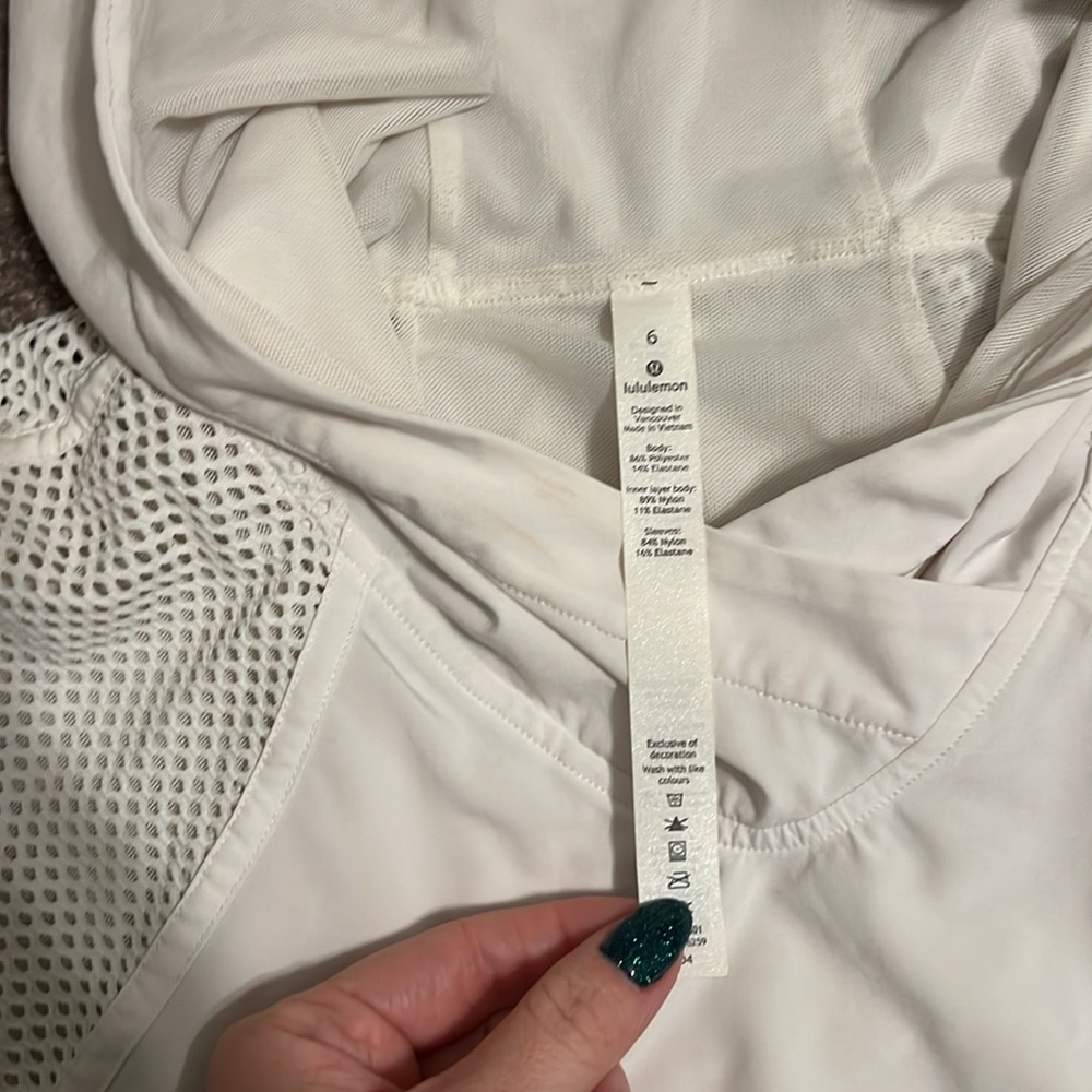 Lululemon White Pullover Jacket 6 - image 2